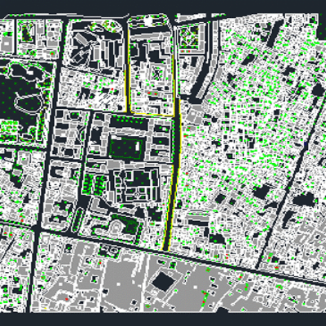 نقشه جامع اتوکد بازار تهران